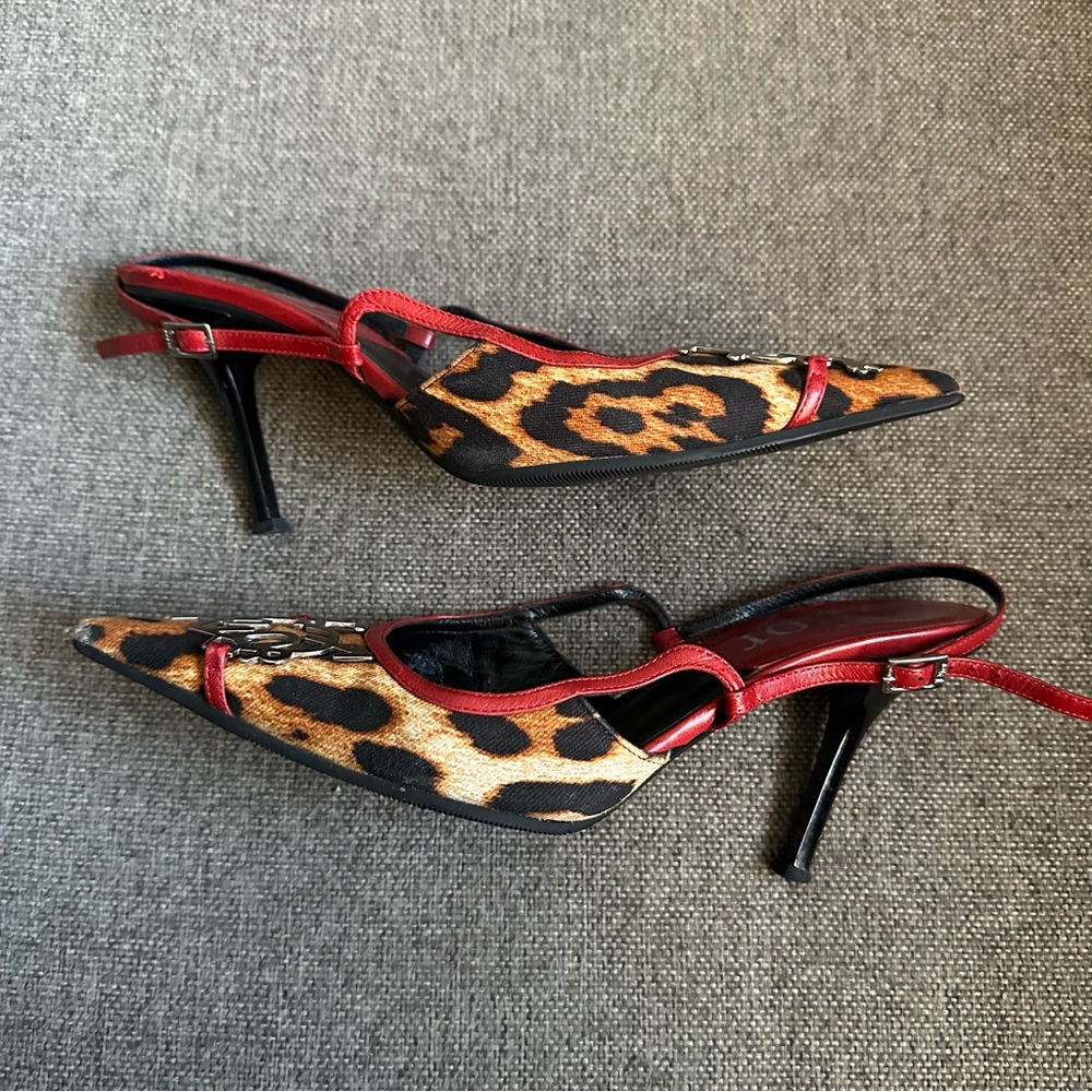 Vintage Dior by John Galliano “I love Dior” slingback heels - Picture 6 of 12